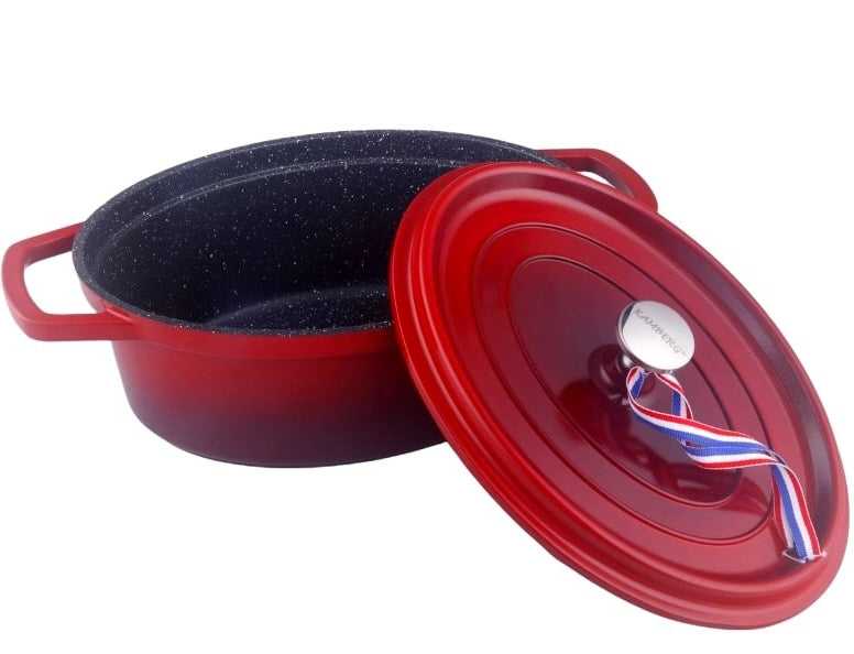 Cocotte ovale – Cocotte Ø 26 cm Ronde Rouge Flammée