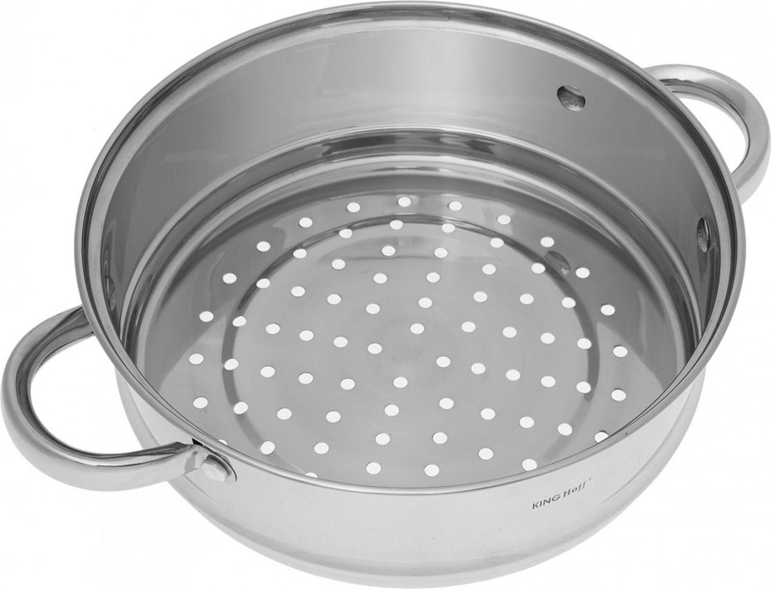 Insert vapeur - Cuiseur vapeur pour légumes - Cuiseur vapeur pour viande - Ø24 x 8,5 cm