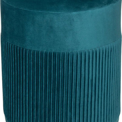 Velvet Poef Ø 31 cm Jacqueline Oranje