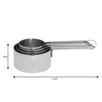 Kinghoff 4025 -Keukenmaatbeker - RVS - Set van 4 stuks - 60/80/125/250 ml