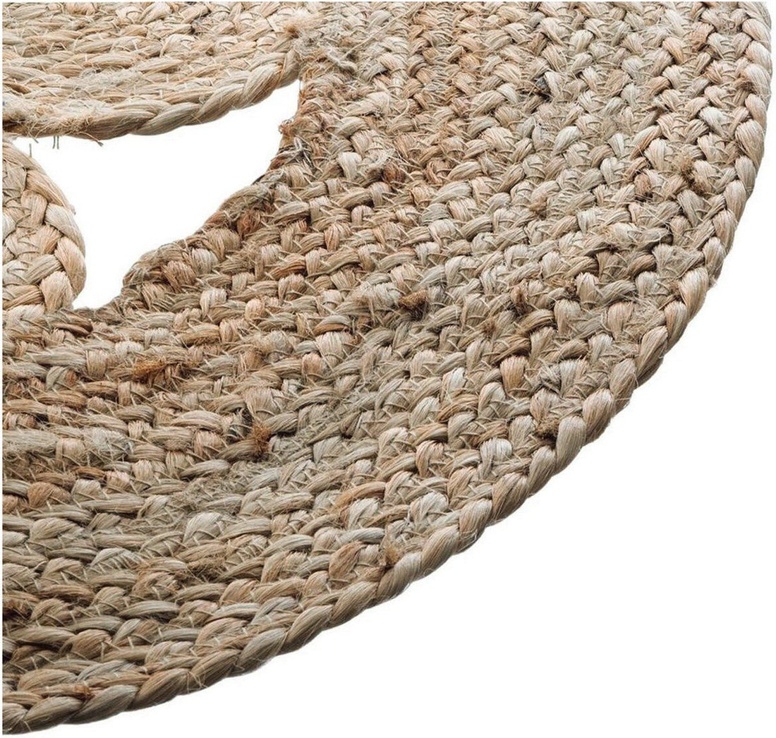 Atmosphera jute vloerkleed rond, Ø 80 cm – klein tapijt in natuurlijke kleur – foto 2