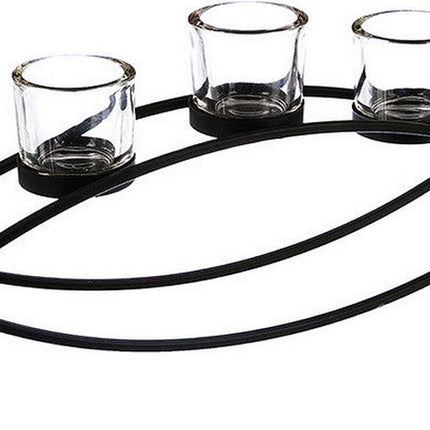 Kaarshouder Atmosphera Tealight Metaal (55 x 13,5 x 9 cm)