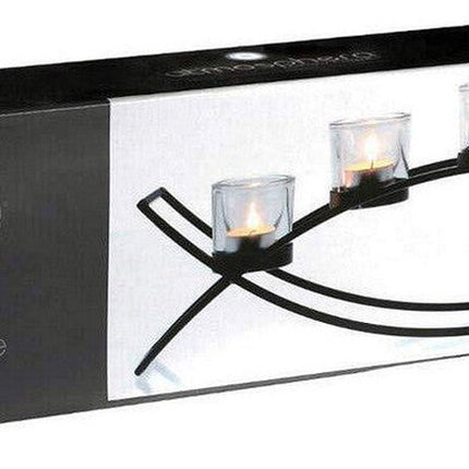 Kaarshouder Atmosphera Tealight Metaal (55 x 13,5 x 9 cm)