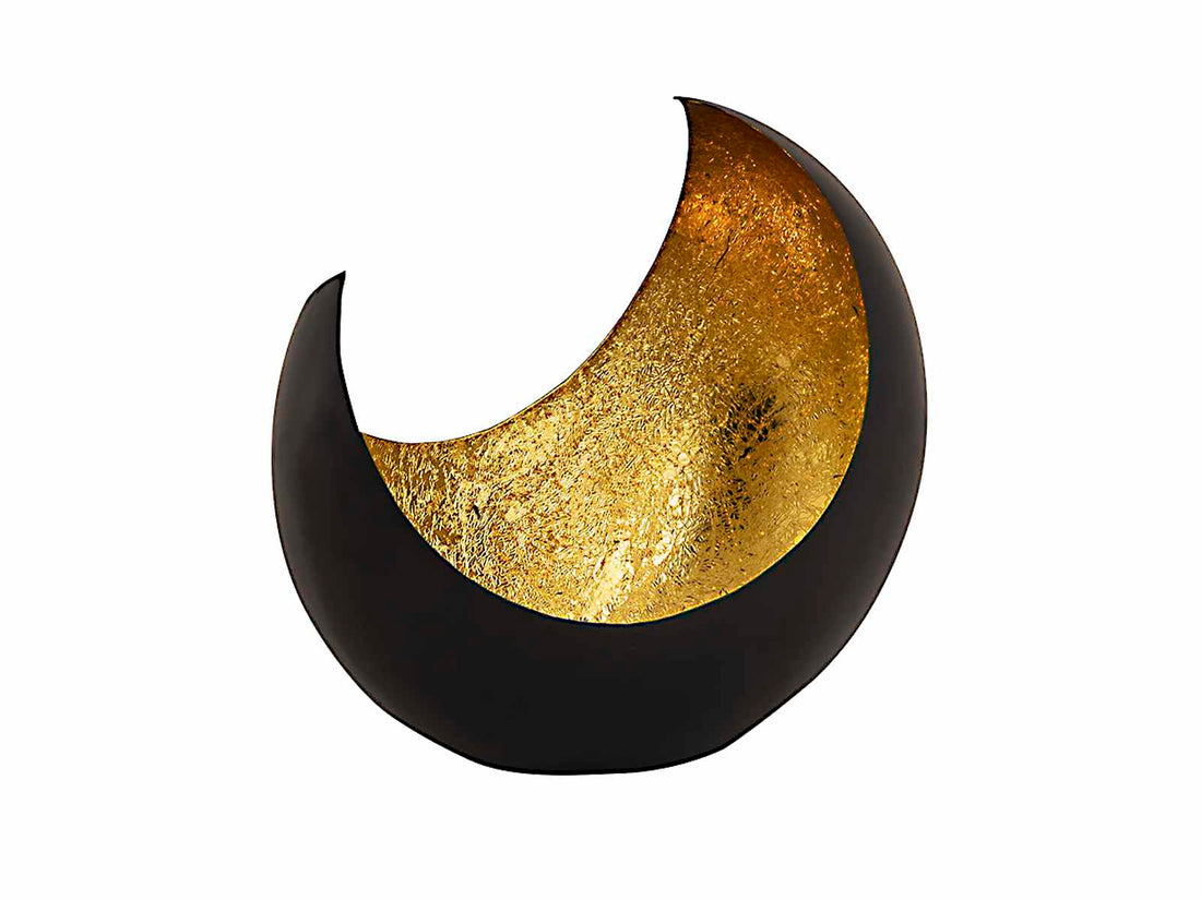 Candle holder tealight holder candlestick crescent moon shape