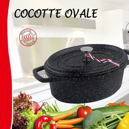 Kamberg - Braadpan Ø 26 cm ovaal - gegoten aluminium - Pfoa-vrij
