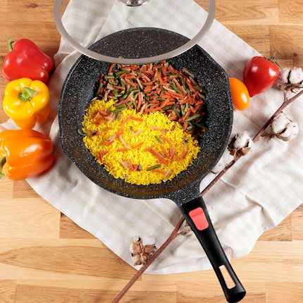 Kamberg wok 28 cm - Afneembaar handvat