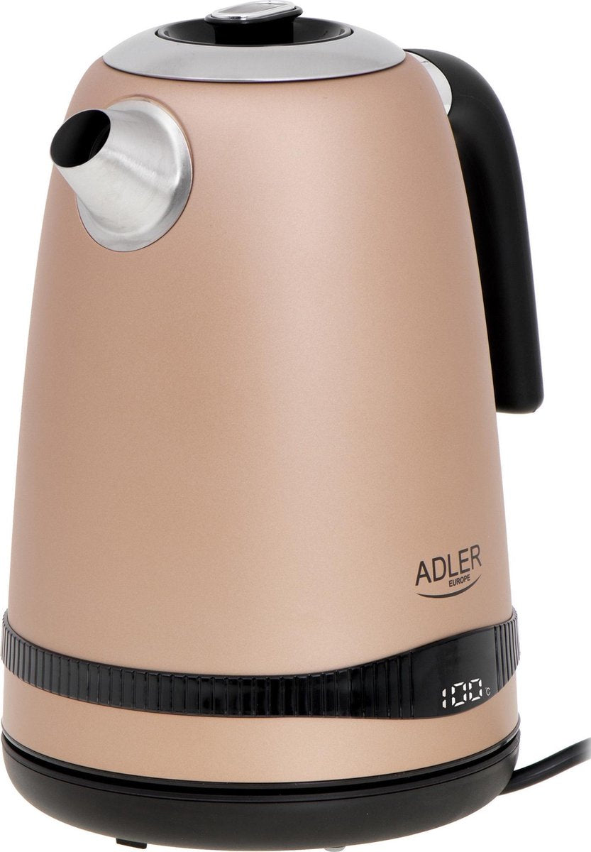 Gold kettle - 1.7L with LCD display and temperature control