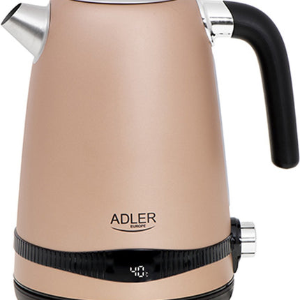Gouden waterkoker - 1,7L met LCD-scherm en temperatuurregeling