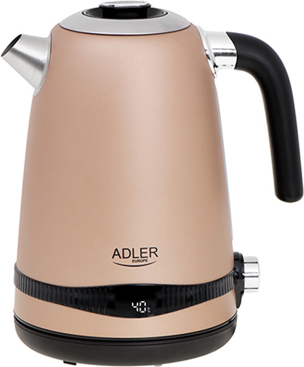 Gold kettle - 1.7L with LCD display and temperature control
