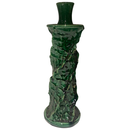 Keramiek kandelaars groen modern 30 cm