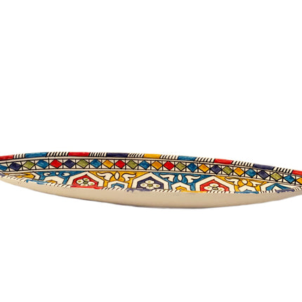 Marokkaanse Aardewerk schaal kano multicolor