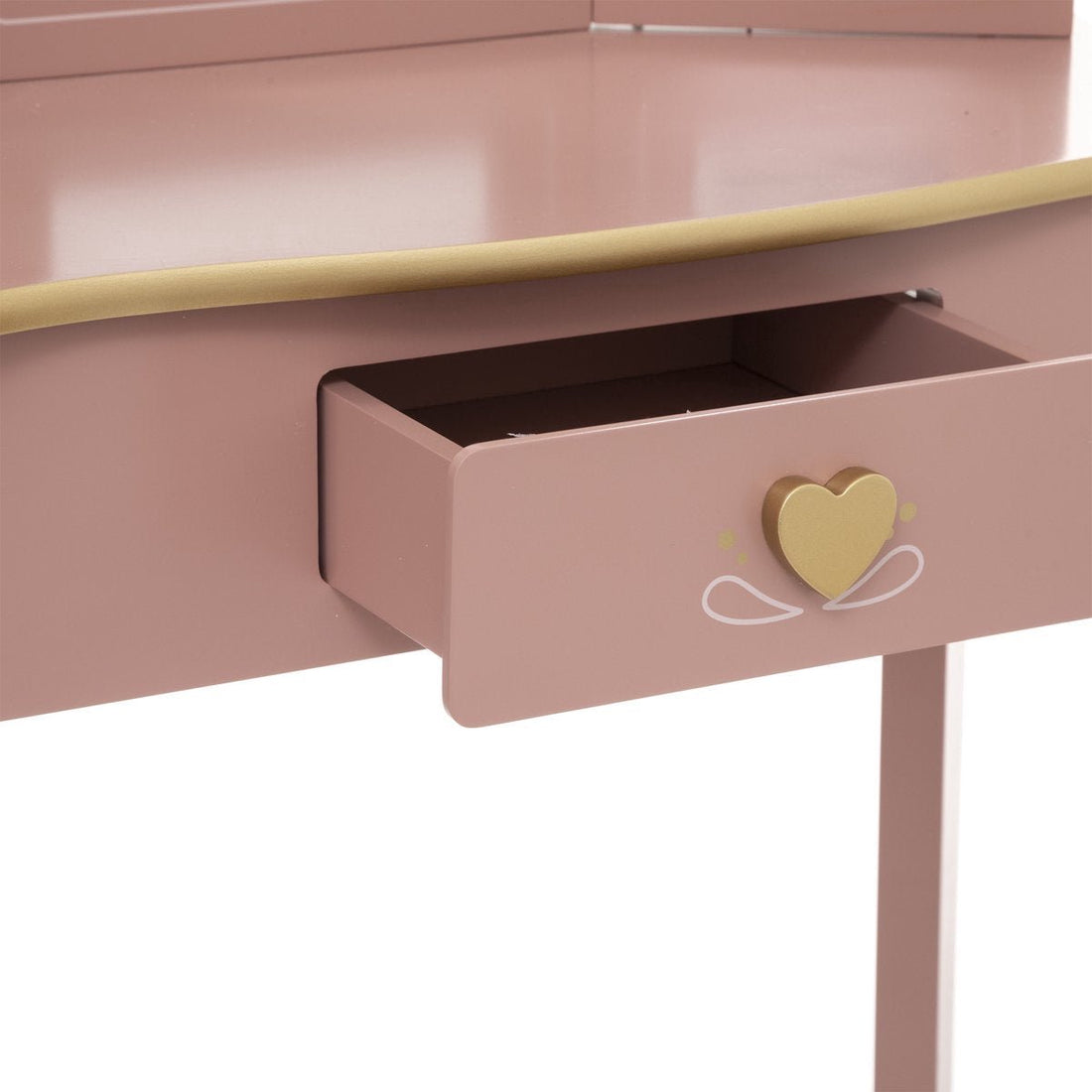 Sphera Dressing Table with Stool for Children - 59.5 x 29 x 98.5 cm - Pink