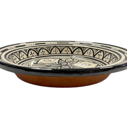 Marokkaanse Kasria -diepe schaal - couscousbord - zwart