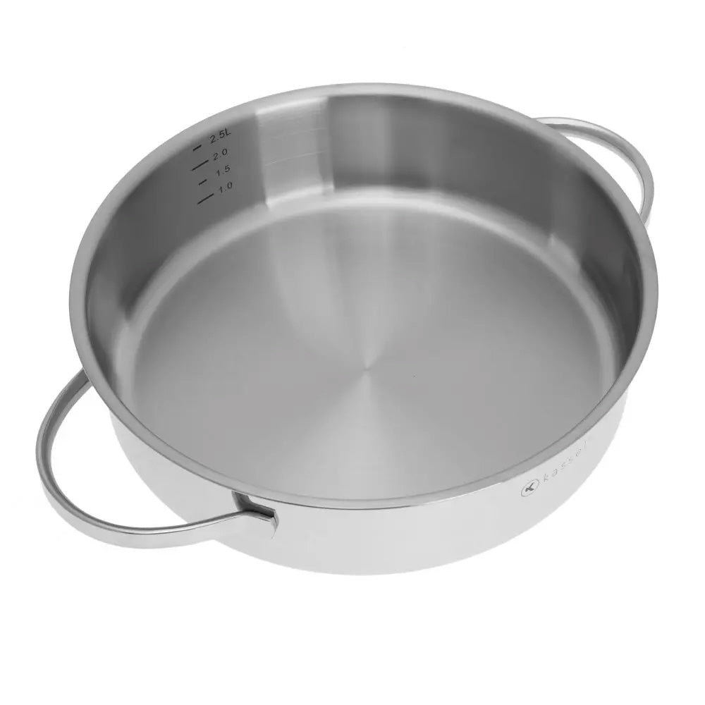 Kassel Alice – Low cooking pot with lid – Ø 24 cm – Stainless steel