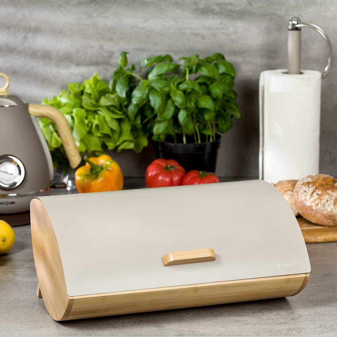 Kassel - Bread bin - grey