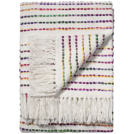 Regenboog draden katoen handgeweven plaid