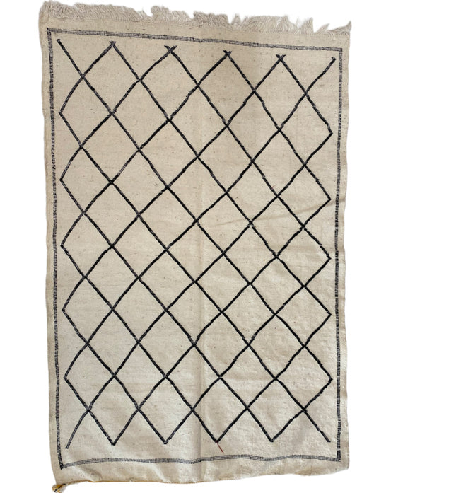 Platgeweven Marokkaans berber kelim tapijt 145 x 95 cm