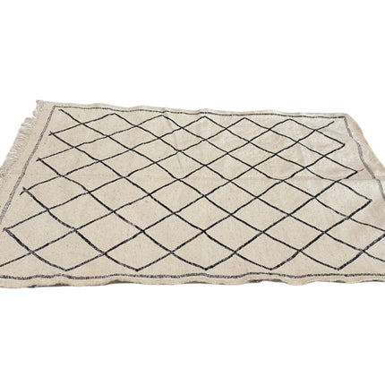 Platgeweven Marokkaans berber kelim tapijt 145 x 95 cm