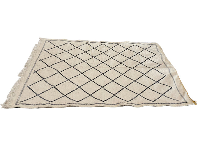 Platgeweven Marokkaans berber kelim tapijt 145 x 95 cm
