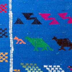 Kelim kleed blauw 150 x 90 cm