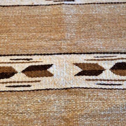 Handgeweven kelim vloerkleed / tapijt - 100% wol - 70x140cm - Naturel