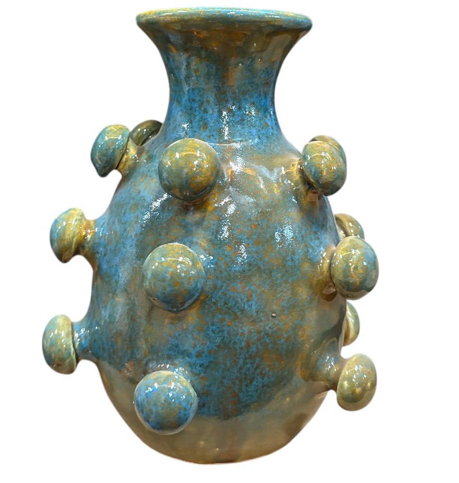 Vase en céramique à structure sphérique – Design fait main