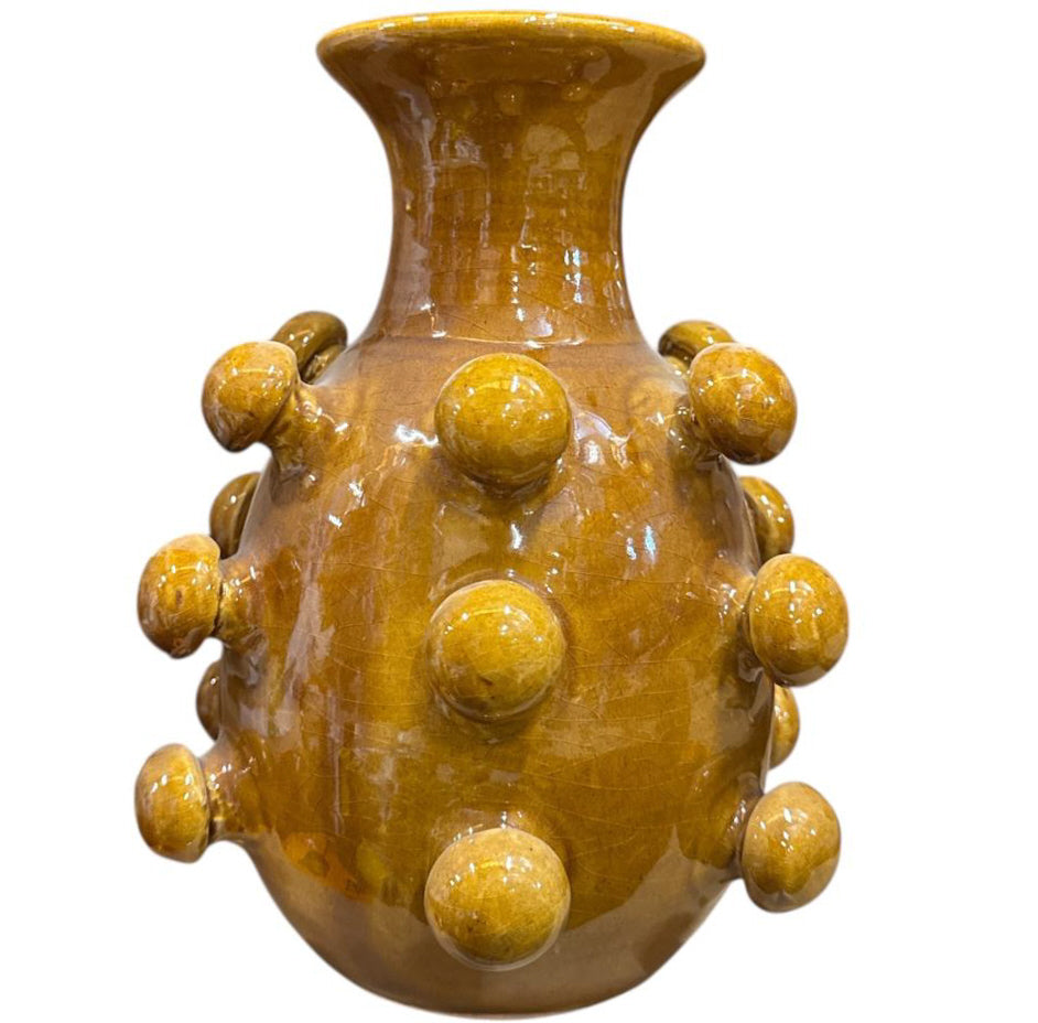 Vase en céramique à structure sphérique – Design fait main