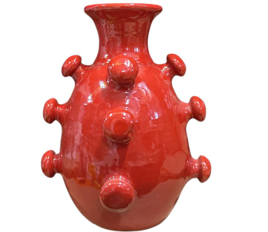 Vase en céramique à structure sphérique – Design fait main