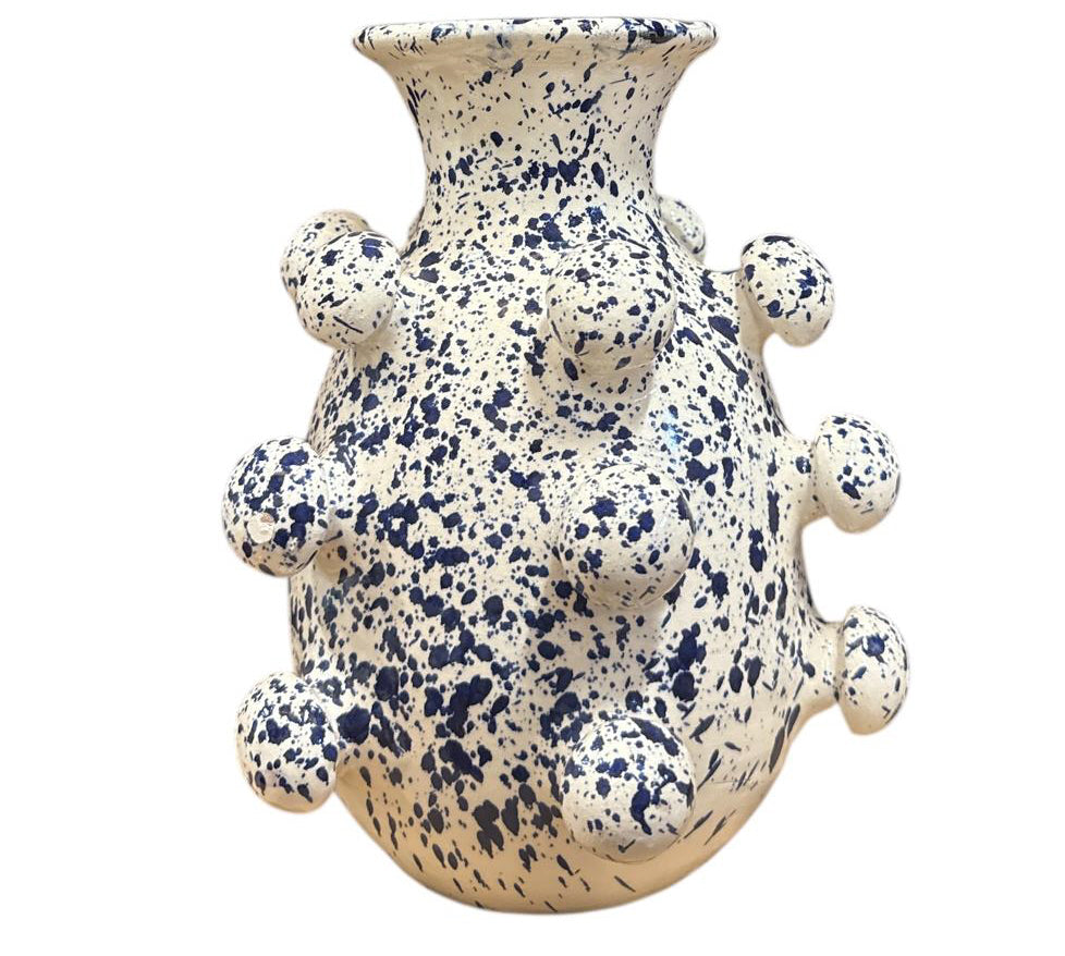 Vase en céramique à structure sphérique – Design fait main