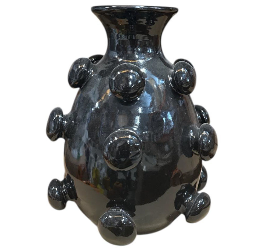 Vase en céramique à structure sphérique – Design fait main