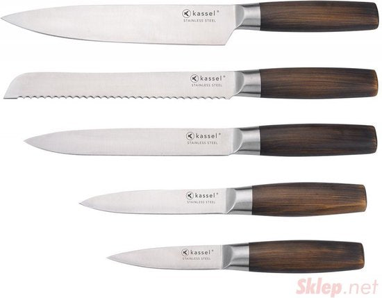 Kessel - Set de couteaux - 6 pièces - marron - bloc magnétique