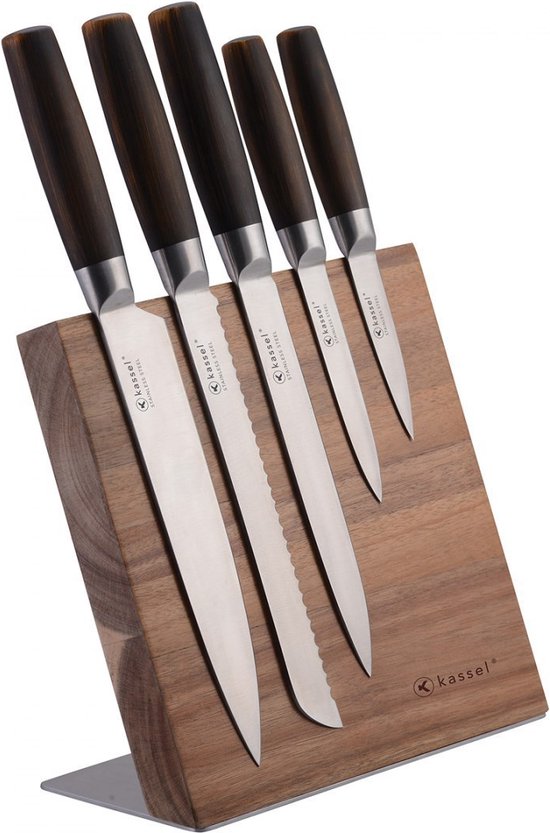 Kessel - Set de couteaux - 6 pièces - marron - bloc magnétique