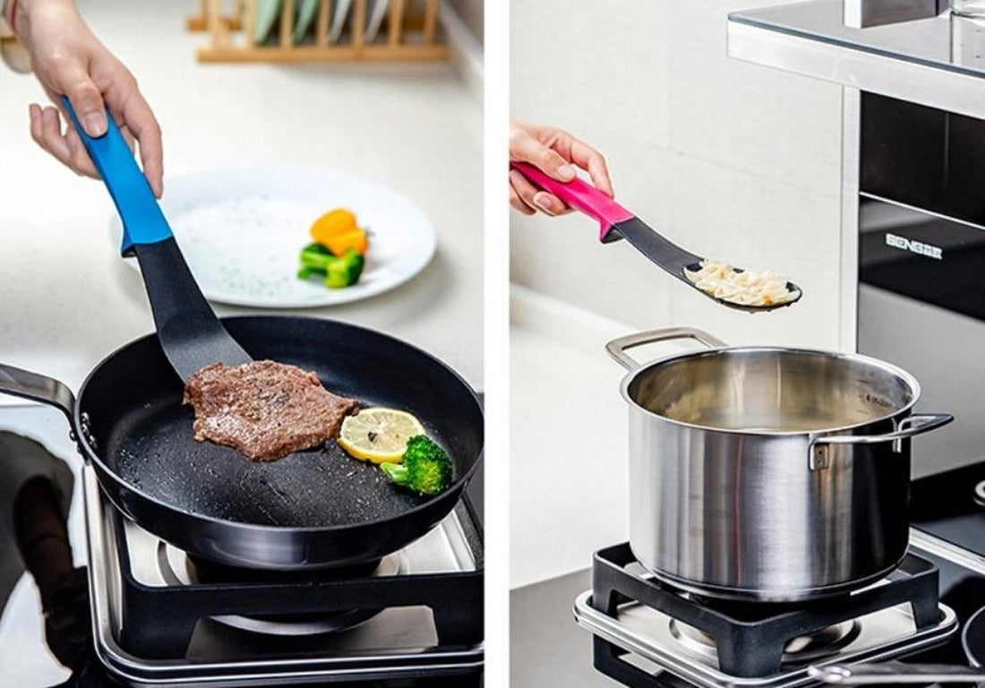 Ensemble d'ustensiles de cuisine 7 pièces avec support