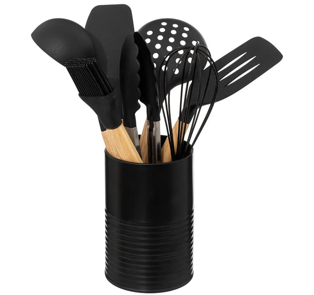 Keukengerei Set met Houder - 7 Delig - Hout