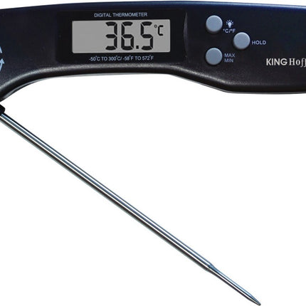 Elektronische keukenthermometer - zwart - vleesthermometer