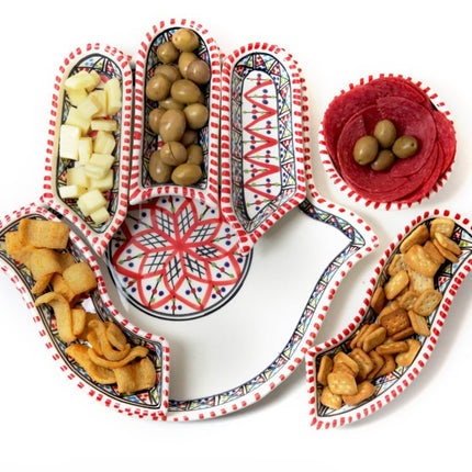 Khamsa schaal en serveerset