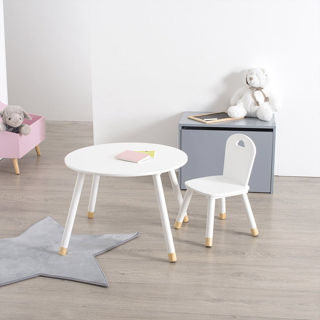 Table Pour Enfants Nuage Blanc