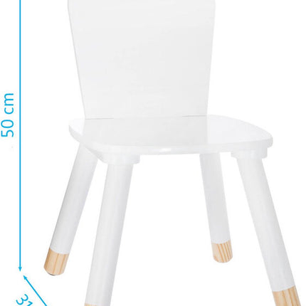 Atmosphera Kids Kinderstoel Wit - 50x30x30 cm