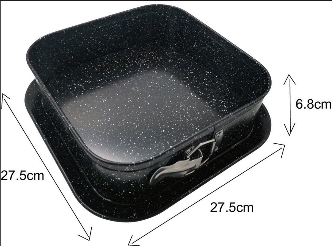 Kinghoff - Moule à pâtisserie - moule à charnière - Carré - 27,5 x 27,5 cm