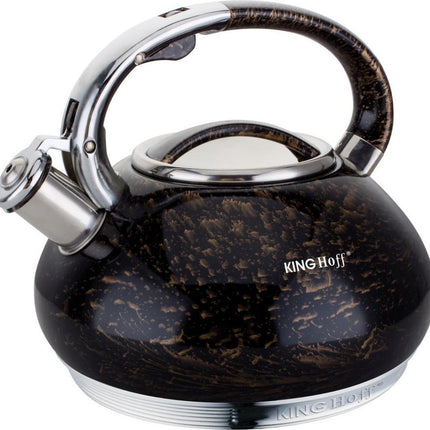 Kinghoff fluitketel - 3L - RVS - alle warmtebronnen