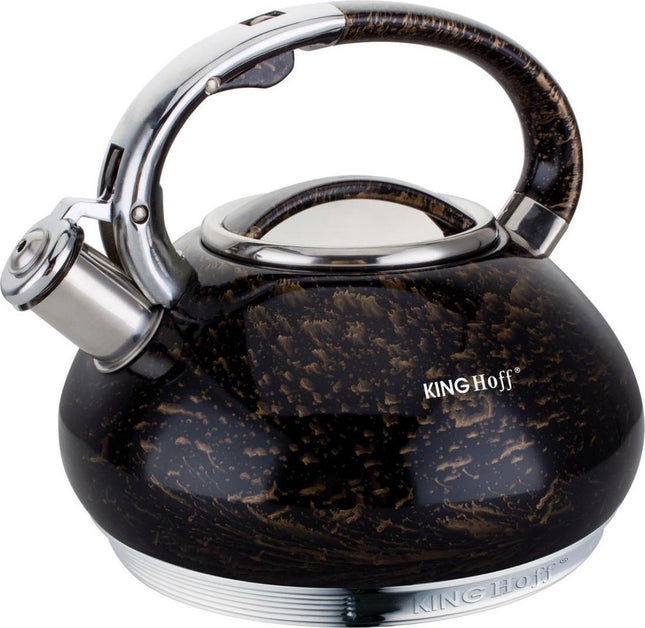 Kinghoff fluitketel - 3L - RVS - alle warmtebronnen