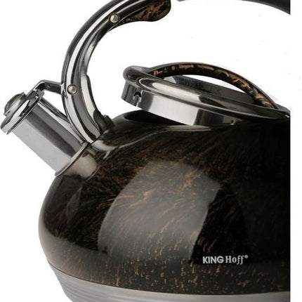 Kinghoff fluitketel - 3L - RVS - alle warmtebronnen