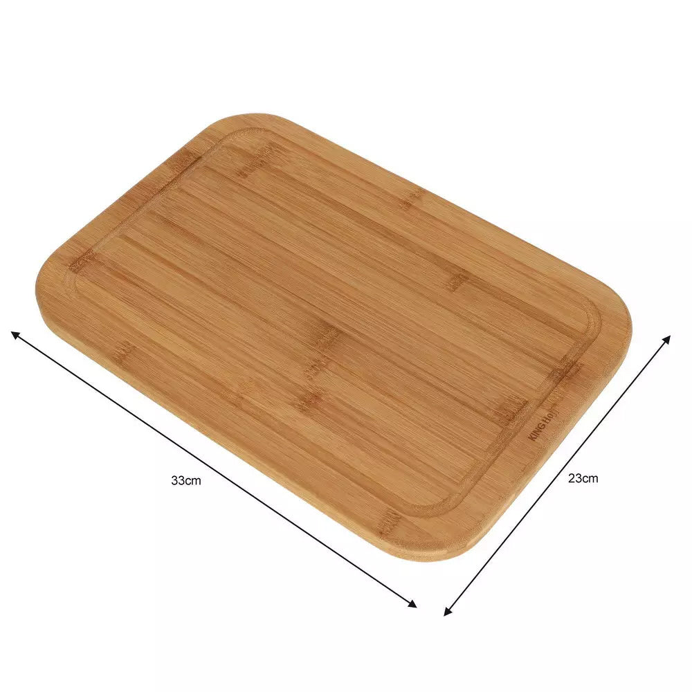 Kinghoff - cutting board - bamboo - 33 x 23 x 1.9 cm