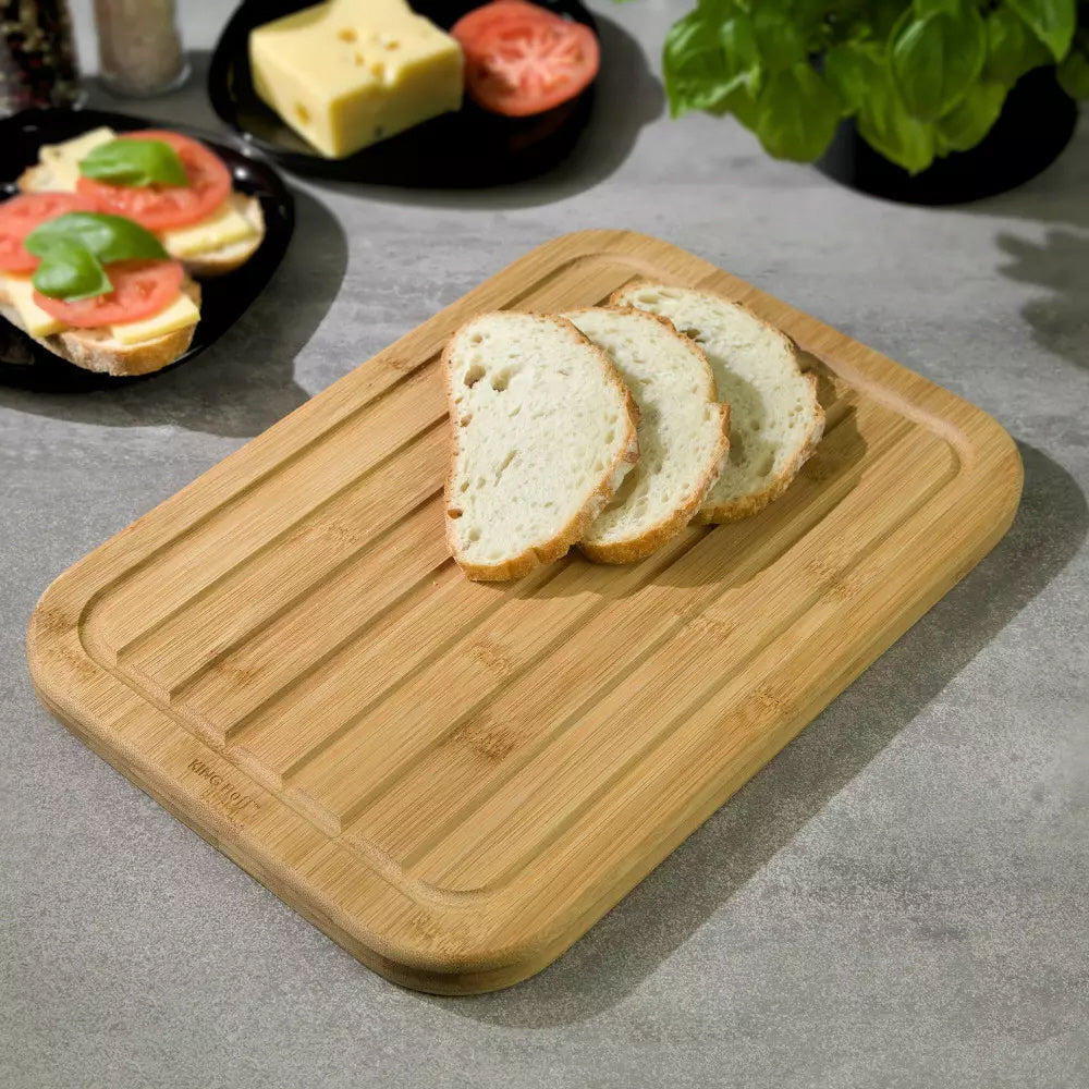 Kinghoff - cutting board - bamboo - 33 x 23 x 1.9 cm