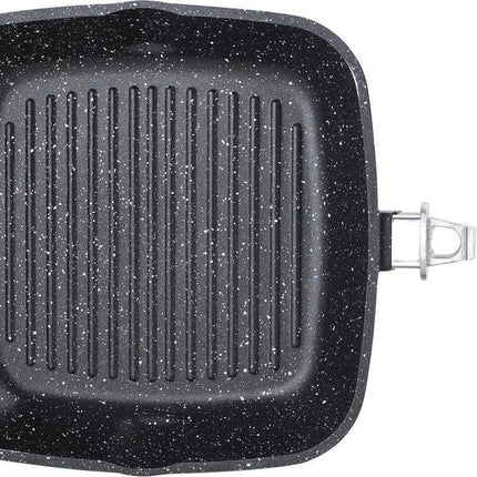 Kinghoff Grillpan - 28x28 cm - marble coating - inductie