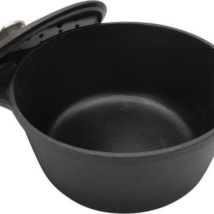 Gietijzeren pan - zwart - 22 cm - 2.4 liter