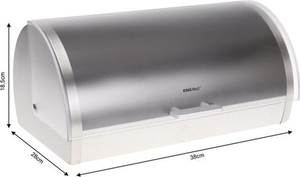 Kinghoff 3203 - broodtrommel - rvs - 39.5x28x18.5 cm