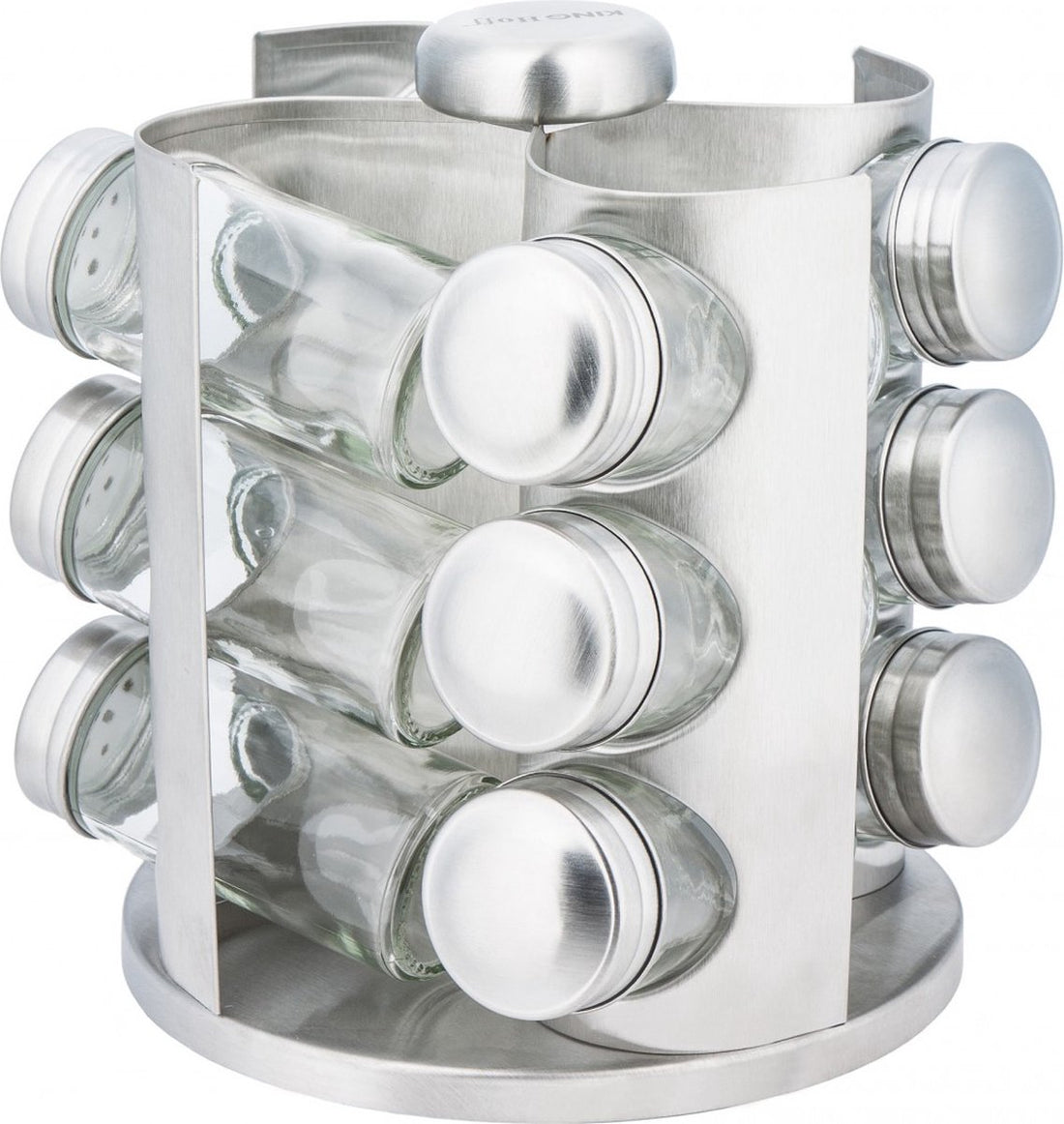 Kinghoff 4005 support à épices - Inox - 13 pièces