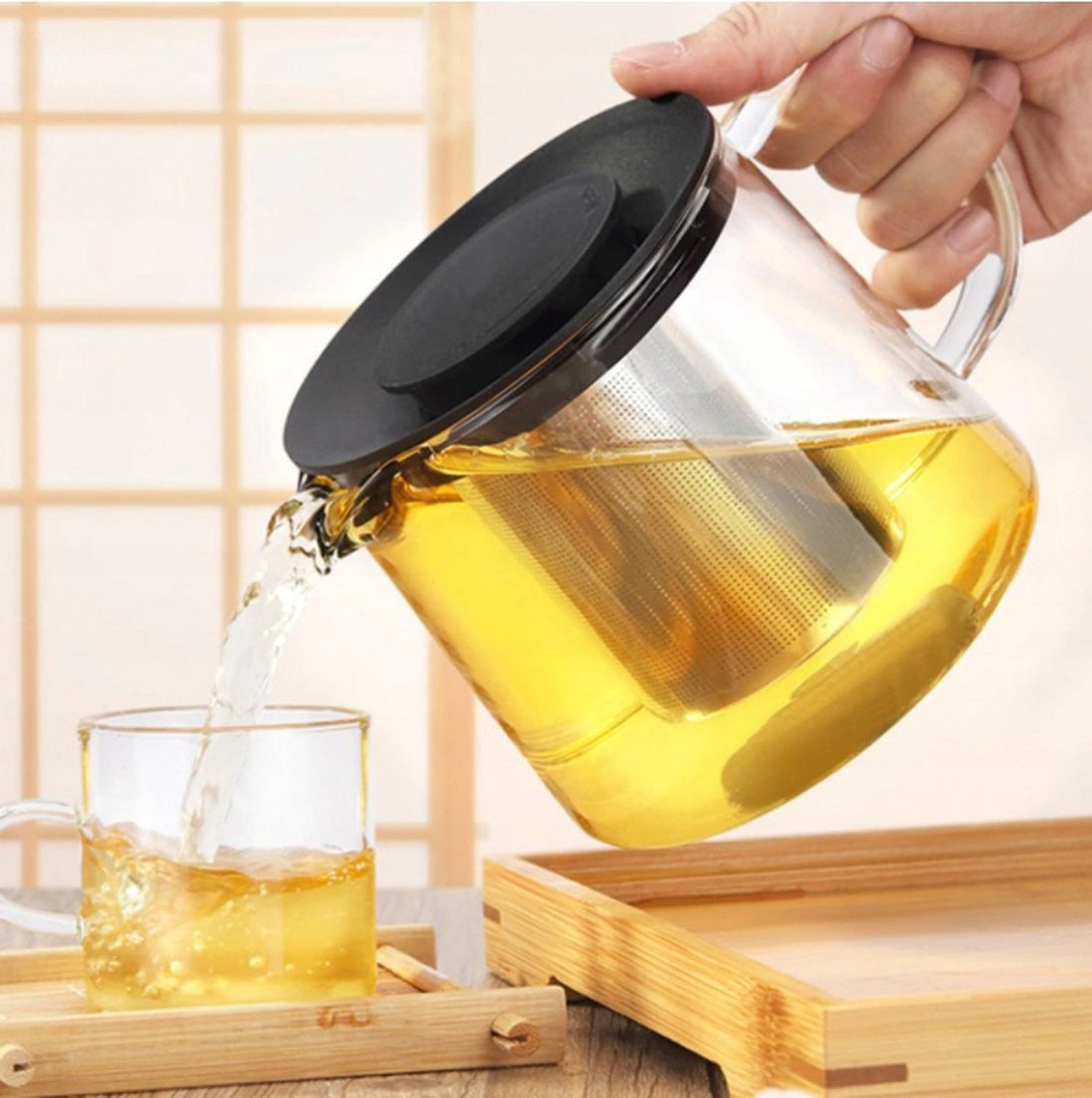 Kinghoff - Théière - Infuseur - Pour faire sa propre tisane - 1 litre