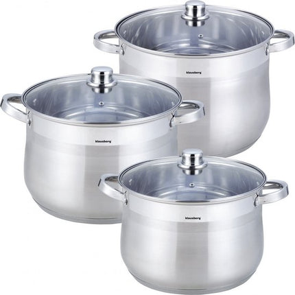 Kinghoff 6 Delige Soep pannenset - kookpan - soeppan - 7/8.6/10.7 liter